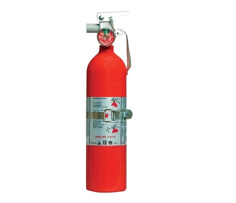 [RX1-13-07665] Halon Fire Extinguisher 3.5 Lb 1600 + With Mounting Bracket