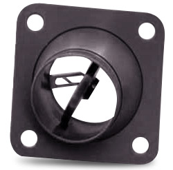 [RX1-05-01906] Small Square Aluminum Vent Black