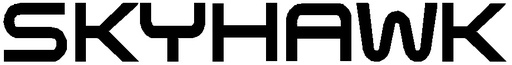 [RX1-09-43572] Bold Skyhawk Placard Black