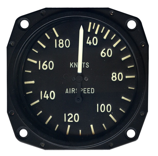 [RX1-10-05395] Skysports Non-TSO 3-1/8 Airspeed Indicator 30-180 Knt