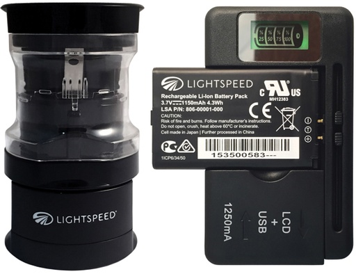 [RX1-11-14716] LIGHTSPEED TANGO UNIVERSAL ADAPTER AND CHARGER BUNDLE