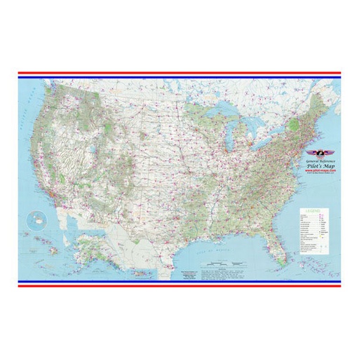 [RX1-13-11248] Pilots Laminated Wall Map