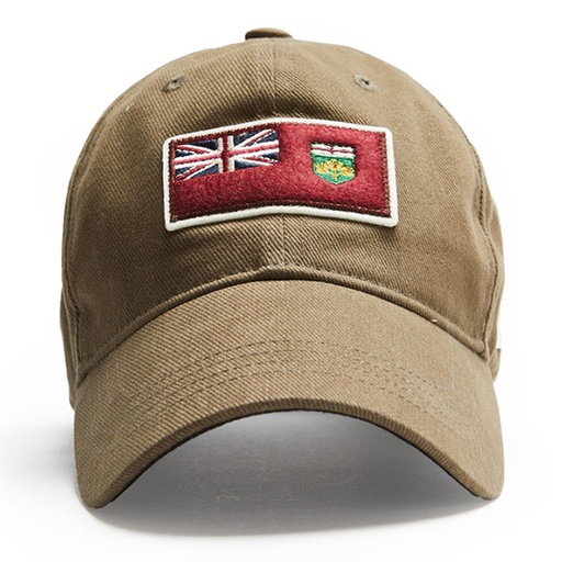 [RX1-13-21479] Ontario Flag Cap - Khaki