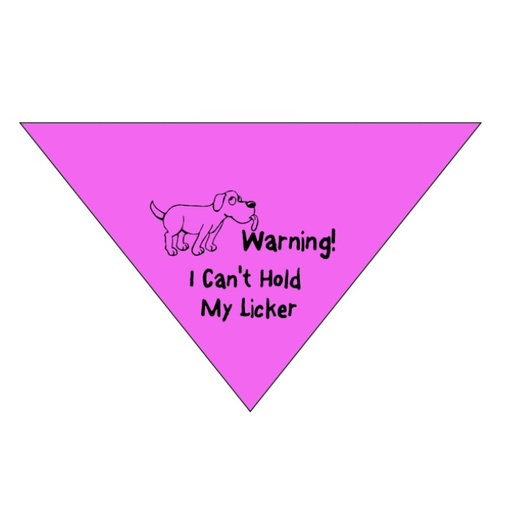 [RX1-13-23683] CanT Hold My Licker Bandana B751/S Small Pink