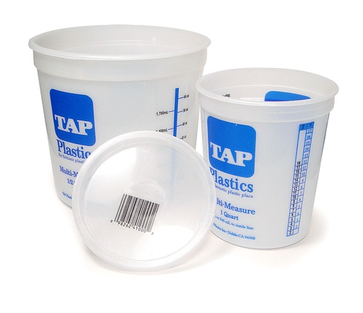 [RX1-01-00915] 1 Quart Plastic Measuring Contain