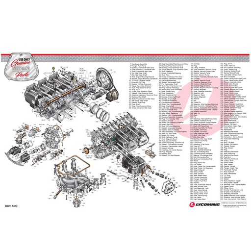 [RX1-07-26826] Lycoming Engine Poster