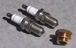 [RX1-08-14009] LSE Aluminum Bronze 1/2 Reach Spark Plug Adapter