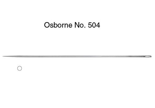 [RX1-09-03212] Rib Stitch Needle 8 Straight Round Point - Light