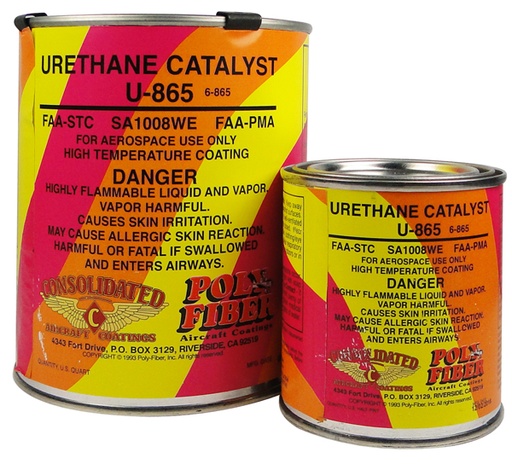 [RX1-09-05500] Poly-Fiber U-865 Urethane Catalyst 1/2 Quart