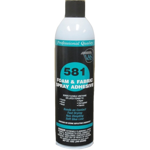 [RX1-09-42650] #581 Foam & Fabric Adhesive 12 Oz