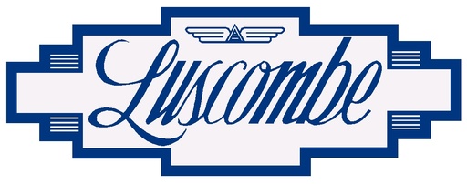 [RX1-09-43664] Luscombe Decal Blue On Silver