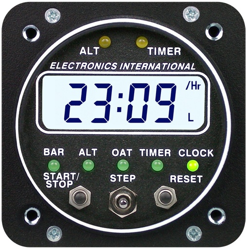 [RX1-10-02914] EI ACS 5A SUPER CLOCK & ALTITUDE ALERT W/ OAT PROBE 2-1/4"