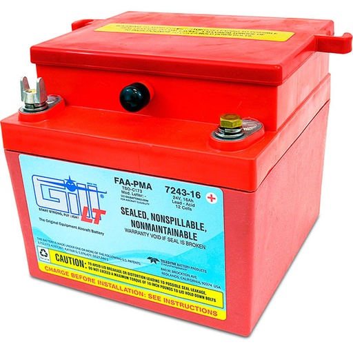 [RX1-11-12210] Gill 7243-16 Sealed Vrla Battery