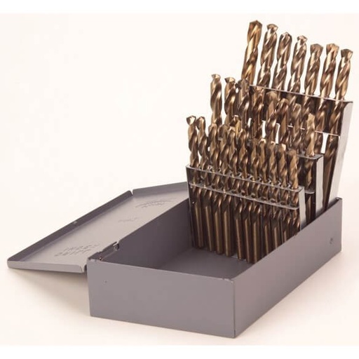[RX1-12-05112] Drill Bit Set A-Z Cobalt USA 26 Piece