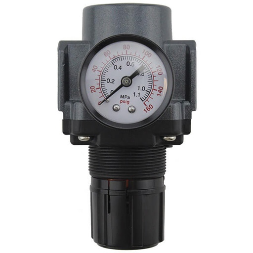 [RX1-12-05339] MILTON REGULATOR 3/8"NPT 220 PSI W/ 5-120 PSI GAUGE