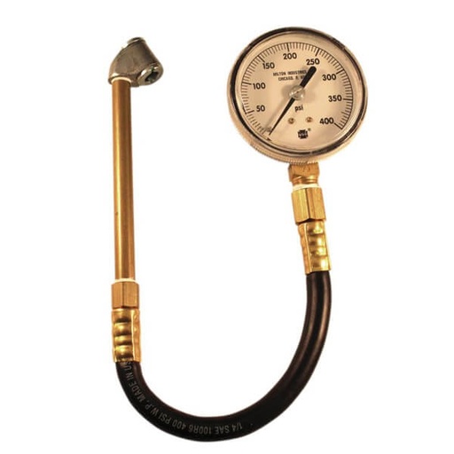 [RX1-12-05376] Milton 0-400 PSI Dual Chuck Stem Gauge Assembly