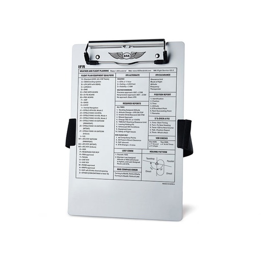 [RX1-13-06930] ASA IFR Kneeboard