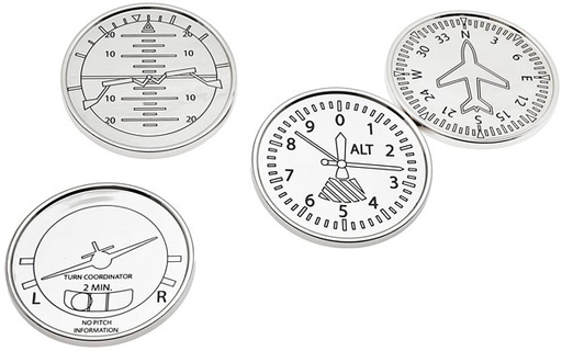 [RX1-13-17954] Airplane Coasters Set Of 4