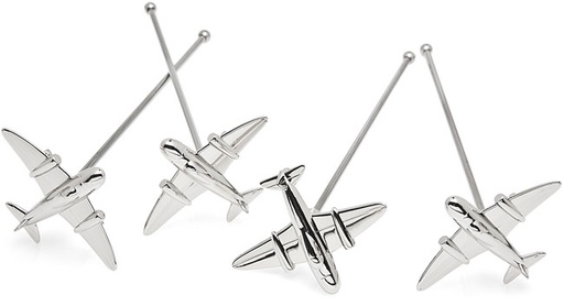 [RX1-13-17955] AIRPLANE STIRRERS SET OF 4