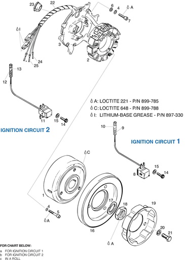 [RX1-15-04419] ROTAX 996-827 MAGNETO FLYWHEEL P12W200