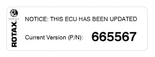 [RX1-15-08427] ROTAX 898-800 ECU-UPDATED LABEL MY14