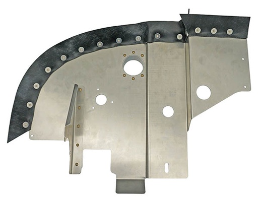 [RX1-05-29867] McFarlane Airforms Baffle Rh Rear Bare Black Seal AF0555181-14-BRBK FAA-PMA Approved