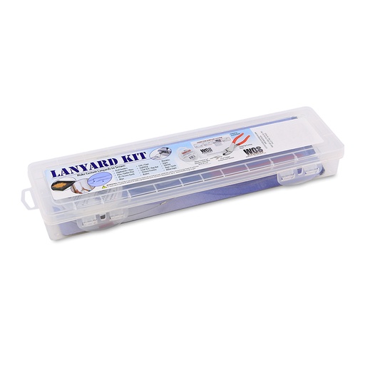 [RX1-12-06586] Lanyard Kits #4 Sleeves Black 25Pc W/Storage Box