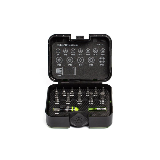 [RX1-12-06628] Grip Edge Tools - 13-Pc RPT Star Plus Driver Set