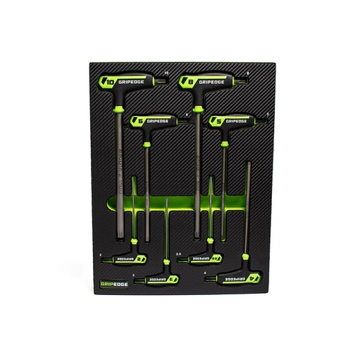 [RX1-12-06647] Grip Edge Tools - 8-Pc Metric Hex T-Handle Set