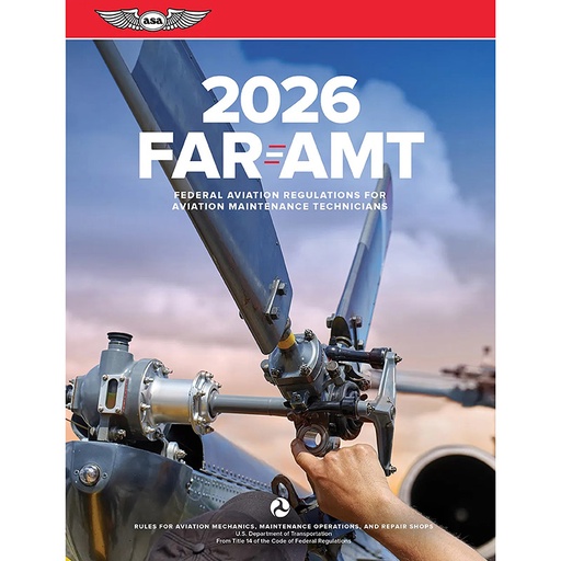 [RX1-13-15300-26] ASA FAR/AMT 2026 For Aviation Maintenance Technicians (Softcover)