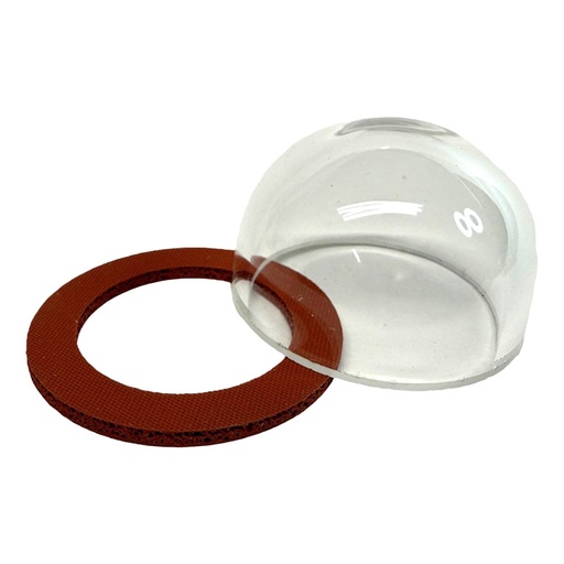 [RX1-11-20819] WHELEN GRIMES NAVIGATION LIGHT - AIRCRAFT WINGTIP CLEAR GLASS DOME WITH GASKET