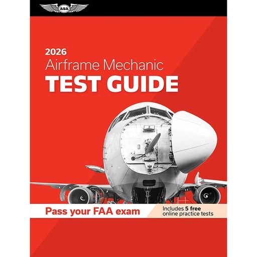 [RX1-13-10160-26] ASA AMT Airframe Test Guide Plus 2026