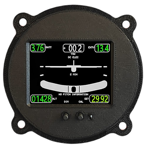 [RX1-10-07782] Radiant 3-1/8 SafePanel Mini Glass with Turn Coordinator Non-TSO RI-2025-7