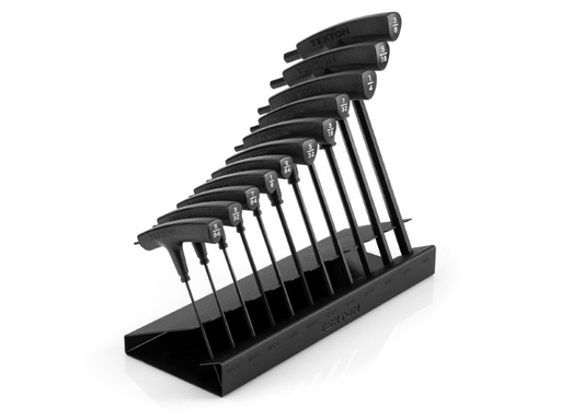 [RX1-12-06677] TEKTON - Ball End Hex T-Handle Key Set With Stand 11 Piece (5/64-3/8 In.) KTX92101