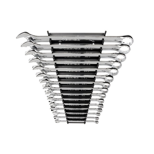 [RX1-12-06806] TEKTON - Combination Wrench Set With Rack 19-Piece (6-24 Mm) WCB91202