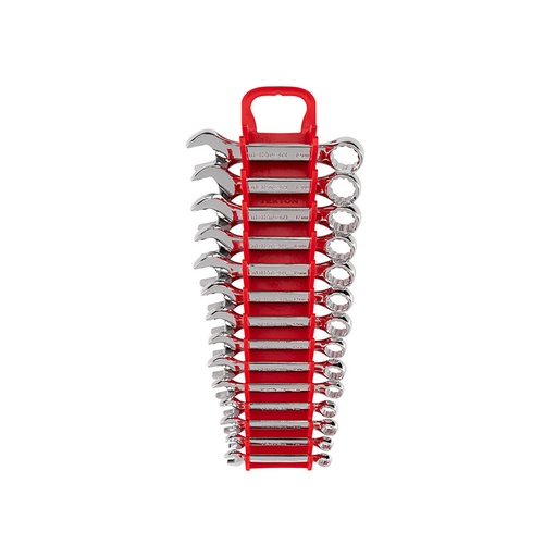 [RX1-12-06809] TEKTON - Stubby Combination Wrench Set With Holder 14-Piece (6-19 Mm) WCB92402