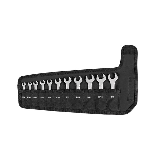 [RX1-12-06812] TEKTON - Stubby Combination Wrench Set With Pouch 11-Piece (1/4-3/4 In.) WCB94401