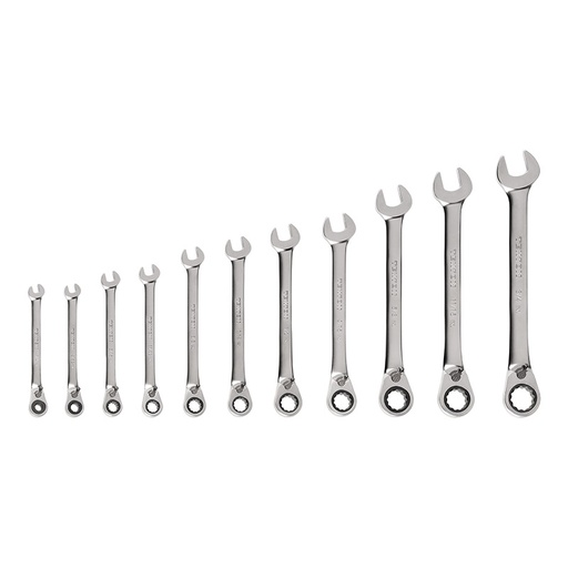 [RX1-12-06818] TEKTON - Reversible 12-Point Ratcheting Combination Wrench Set 11-Piece (1/4-3/4 In.) WRC94000