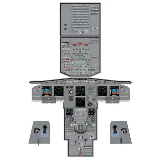 [RX1-13-26187] Aviation Training Graphics - Airbus A319/320/321 Cockpit Poster