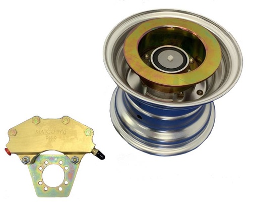 [RX1-06-04797] Matco 8 Wheel & Brake E Series 1.25 Silver 1.370X1.370 Hole Pattern BE9-1 Dual Piston MH83-121V