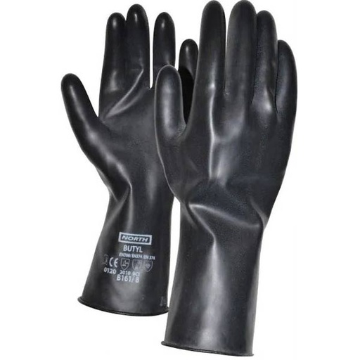 [RX1-01-01737] Butyl Gloves 0503 Black Size 10 XL