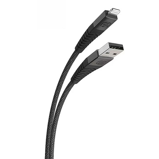 [RX1-13-26341] Scosche Strikeline HD USB-A To Lightning Space Grey 10Ft Cable