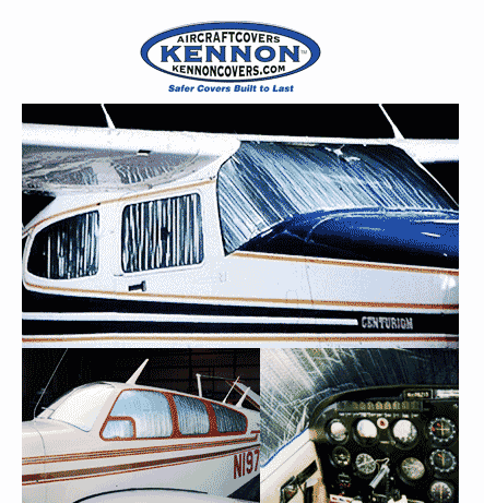 [RX1-13-26435] Kennon Sun Shield General Aviation Sp - Front Windshield Cover Only