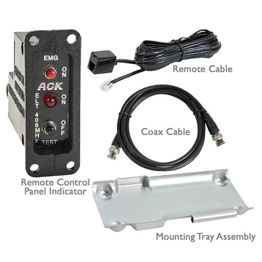 [RX1-99-02313] ACK E-04RC E-04 Retrofit To Complete ELT Kit Hardware - Missing Remote Placard