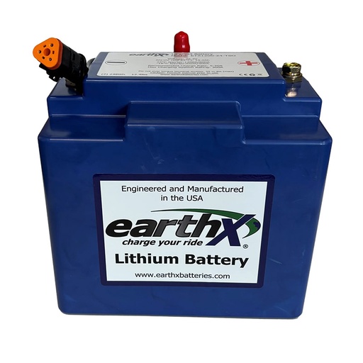 [RX1-11-20931] EarthX Lithium Battery Certified Aircraft 24V/19.4 AH Case T ETX1200-24-TSO