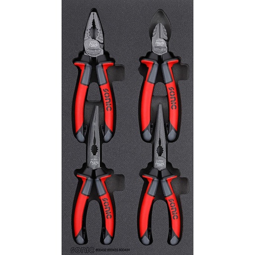 [RX1-12-06854] Sonic Tools - Pliers Set 4Pcs. S SFS