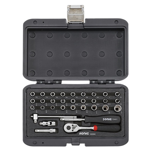 [RX1-12-06863] Sonic Tools - SAE Combination Set 1/4" 32Pcs. BMCS