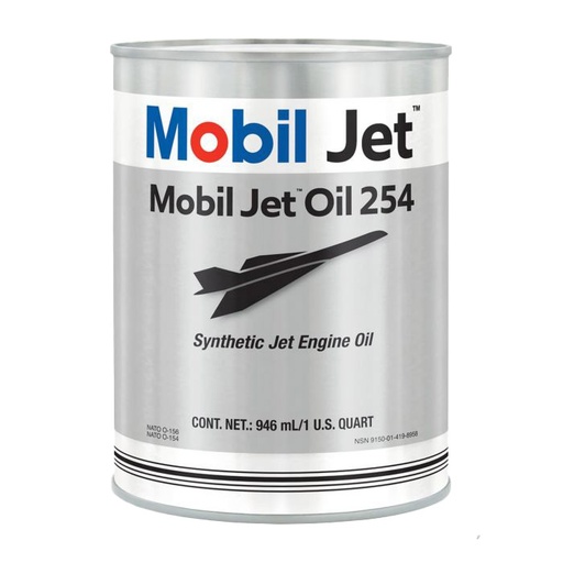 [RX1-99-02331] Exxon Mobil Jet Oil 254 Quart - Dented