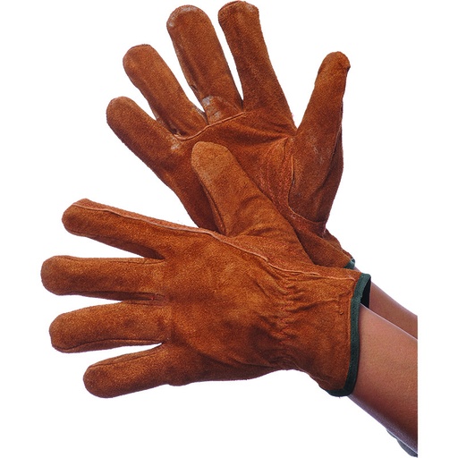 [RX1-01-01742] Worx Bourbon Brown Leather Driver Glove Large