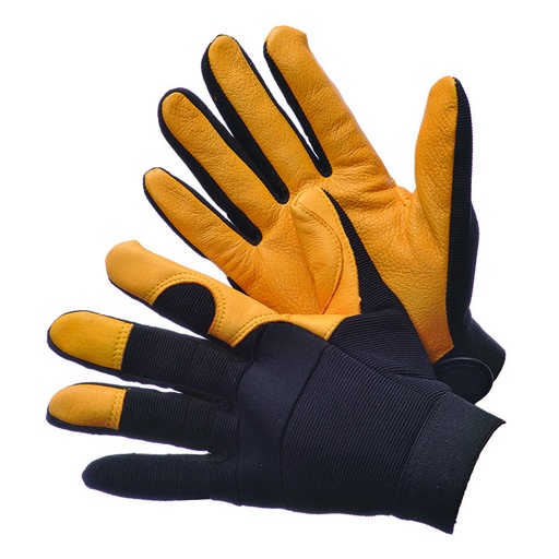 [RX1-01-01776] Worx Deer Skin Mechanics Glove Velcro Cuff X-Large